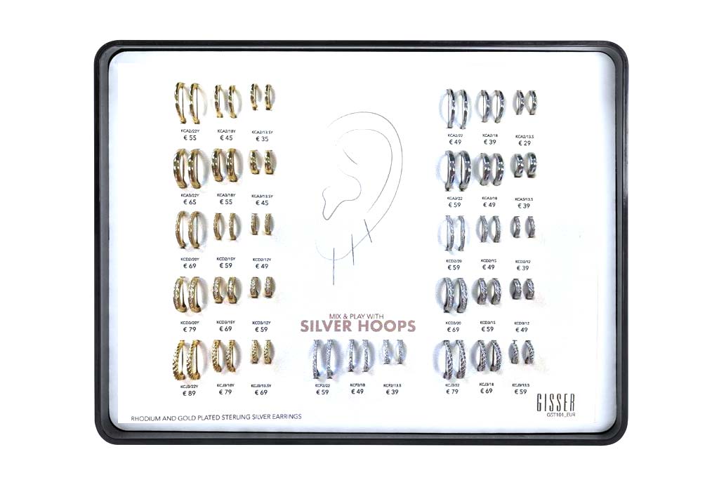 909101-2C01-046 | POS-System Bergneustadt 909101-2C01-046 | GST101 Silver Hoops Mix & Play 