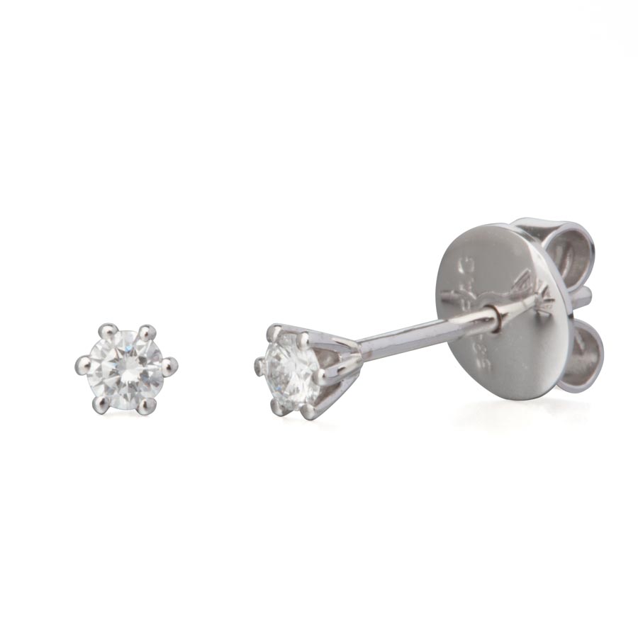 012179-6225-001 | Ohrstecker Bergneustadt 012179 585 Weißgold  Brillant 0,120 ct H-SI ∅ 2.5mm100% Made in Germany  