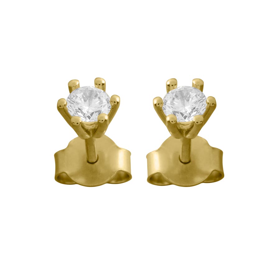 012221-4138-046 | Ohrstecker Bergneustadt 012221 375 Gelbgold s.Zirkonia100% Made in Germany  
