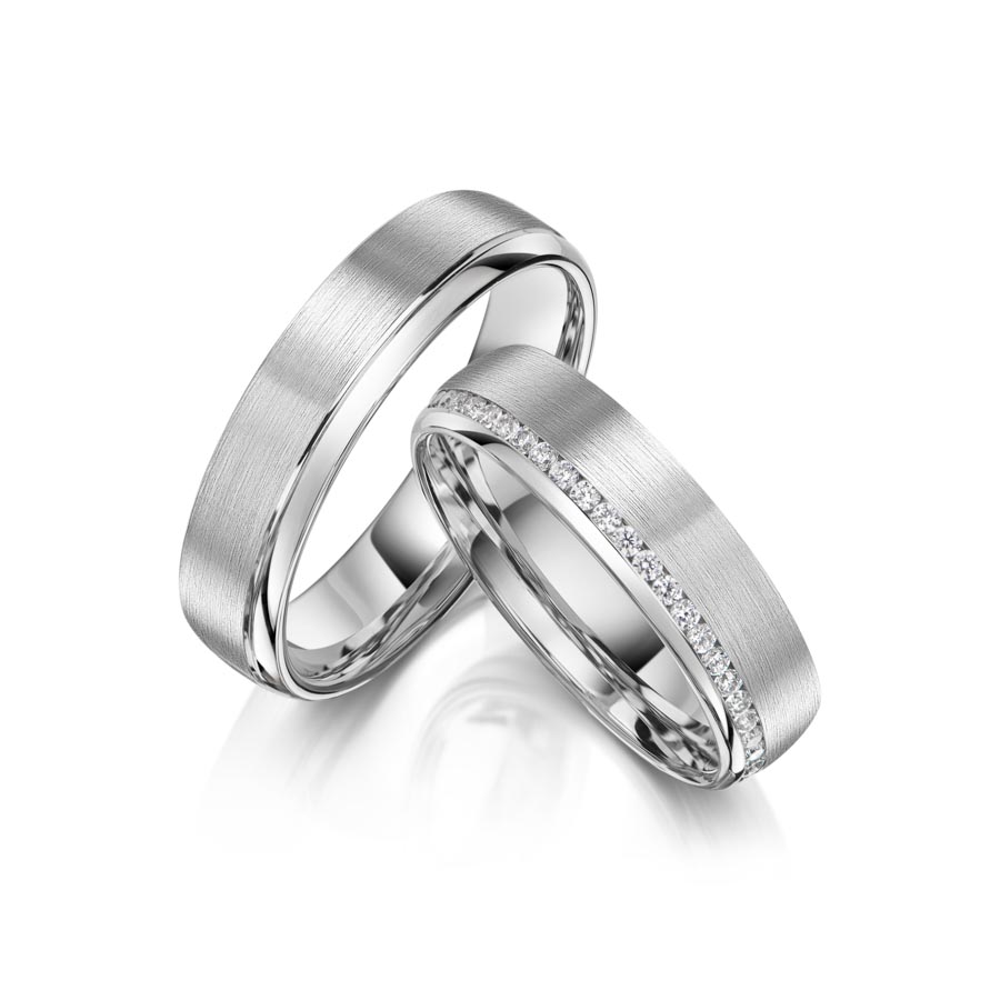 Freundschaftsringe Bergneustadt 925 Silber rhodiniert 520073-55