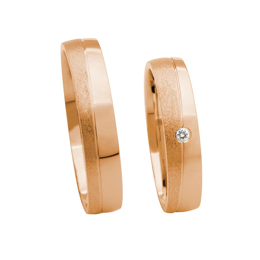 Trauringe / Eheringe 333 Rotgold 514228-45