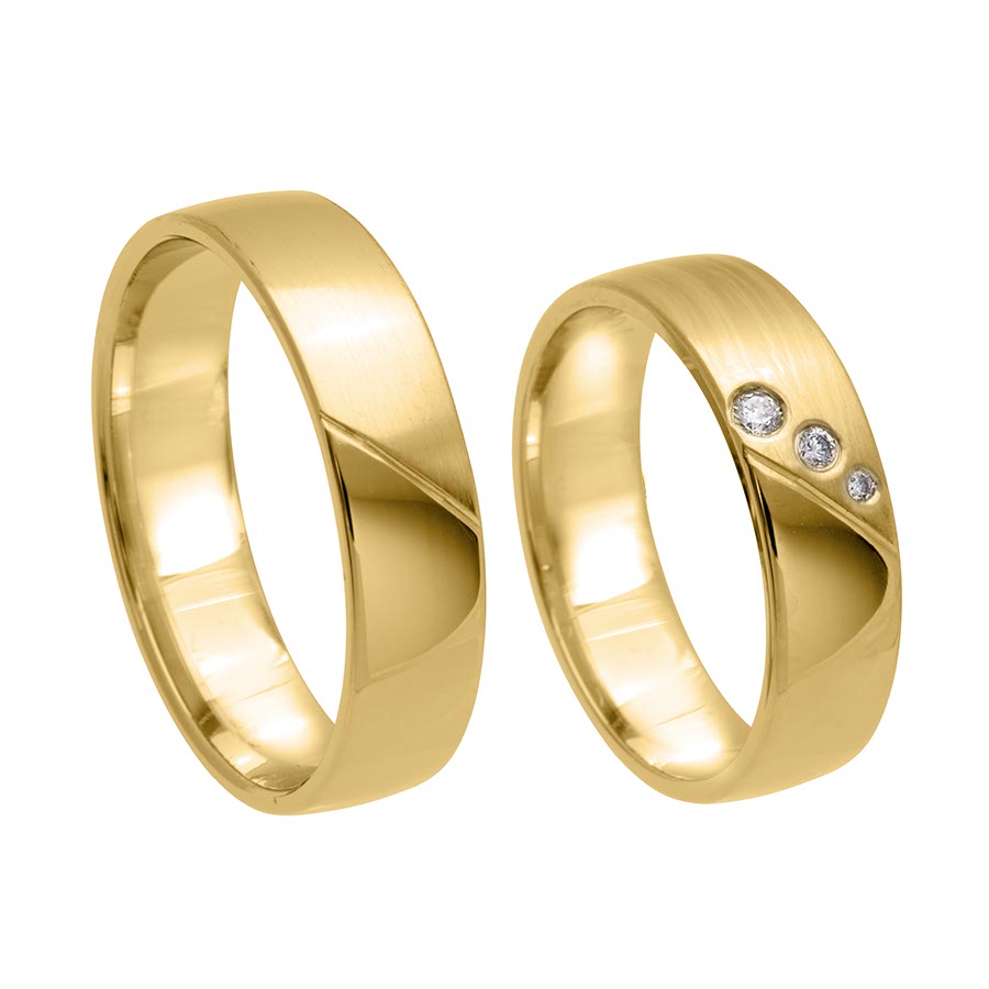 Trauringe / Eheringe 333 Gelbgold 517348-55